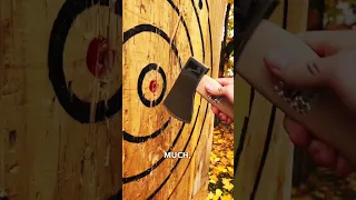 How to throw an axe in 30 seconds or less 🪓 #shorts #watl #howto #axethrowing #trickshots