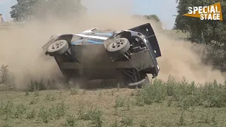 Rally Crash! When the same corner catches out twice!