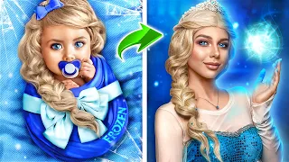 From Nerd To Popular! How to Become Elsa! Extreme Makeover