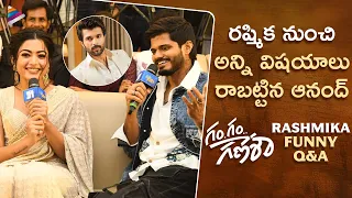 Rashmika Mandanna & Anand Deverakonda Funny Q&A | Gam Gam Ganesha Pre Release Event | Nayan Sarika