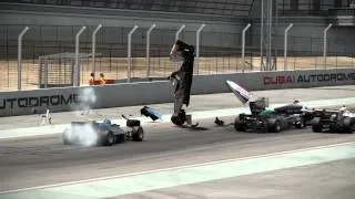 Project CARS Huge Crash at Dubai Autodrome