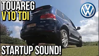 VW Touareg V10 TDi - Startup Exhaust Sound!