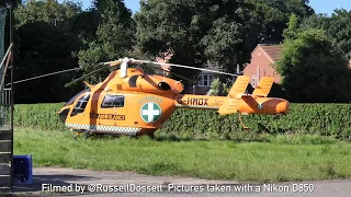 Lincs Air Ambulance In Kirton Amazing Skills by Pilot ( IN 4K ) Nikon D850