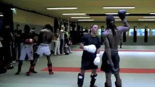 mike's gym fighting stars preparation  pro sparring session