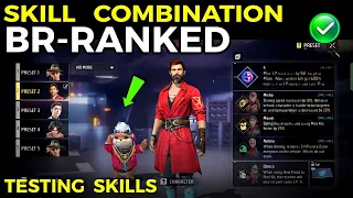 Finding Character Combination For BR-ranked -- Best character combination for free fire