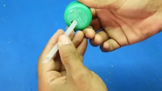 Super glue and baking soda cotton miracle! Pour glue on cotton and admire the results.