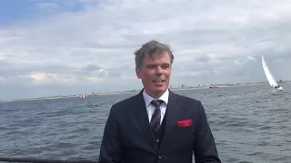 Afscheid op zee per schip vanuit Scheveningen op 15 juli 2020