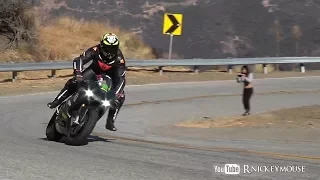 Elbow Dragging Close Call , Street Riding + POV , Harley Stunt Rider