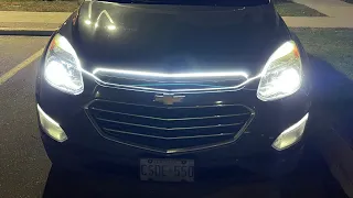 SilverHolder Dynamic Car Hood LED Strip Installation (Chevy Equinox)