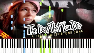 THE DAY THAT YOU DIE: A Little Misfortune Song - Random Encounters [Synthesia Piano Tutorial]