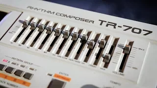 The Roland TR707 Drum Machine