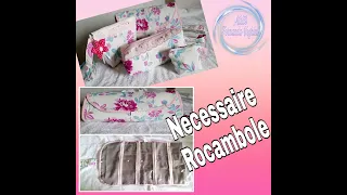 Necessaire Rocambole/ Organizadora, serve como porta maquiagens, Remédios, acessórios, entre outros.