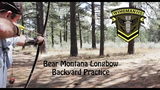 Bear Montana Longbow Backyard Practice
