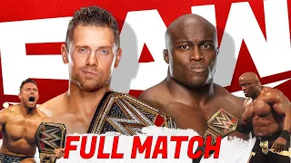 FULL MATCH Bobby Lashley vs The Miz WWE CHAMPIONSHIP lumberjack MATCH RAW 1 March 2021