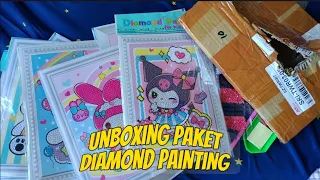 UNBOXING PAKET DIAMOND PAINTING!!!