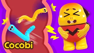 Bad Parasites Song😱 + More Funny Kids Songs | Cocobi Nursery Rhymes