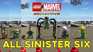 All Sinister Six Characters - LEGO Marvel Collection