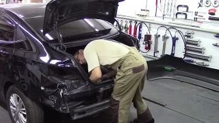 Солярис, неприятная мелочь. Body repair after an accident.