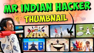 Mr Indian Hacker jaisa thumbnail kaise banaye ? || How to make thumbnail like Mr Indian Hacker?