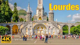 Lourdes , France  🇫🇷 - July 2022 - Lourdes 4K HDR Walking Tour | A Walk In Paris