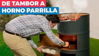 Cómo hacer una parrilla horno con un tambor