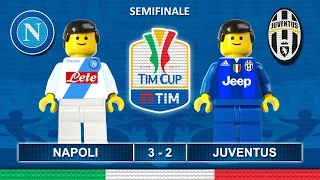 Napoli Juventus 3-2 • Tim Cup 2017 (05/04/2017) goal highlights Lego Calcio Coppa Italia 2017