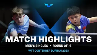 Tom Jarvis vs Lin Shidong | MS R16 | WTT Contender Durban 2023