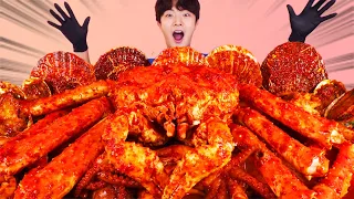 MUKBANGㅣ다양한 해물을 넣은 매운 킹크랩 해물찜 리얼사운드 먹방🦀Spicy King Crab Seafood Boil Korean ASMR 후니 Hoony Eatingsound