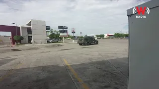 Enfrentamiento de las fuerzas federales con comandos armados durante operativo en Culiacán