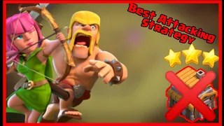 Best Attacking Strategy For TH5 In Clash Of Clans (barbarians and archers)