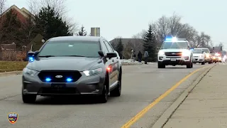 Illinois State Police Trooper Chris Lambert funeral procession