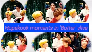 Hopekook new moments in BTS 'Butter' Vlive 💜