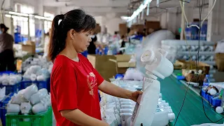 Creating Cool Breezes: Mass Production of Outdoor Fans in a Chinese Factory!