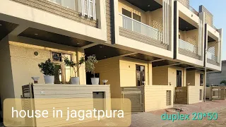 20*50 की साइज का शानदार मकान जगतपुरा में || villa in Jagatpura || interior tour of duplex 8118865146