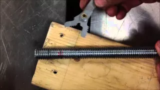 How to repair a damaged bolt or axle with thread file