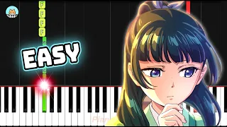 Kusuriya no Hitorigoto OP - "Hana ni Natte" - EASY Piano Tutorial & Sheet Music