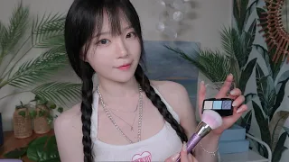 ASMR(Sub✔)잠이 오는 여름 휴양지 메이크업샵 상황극 Sleepy Makeup Shop in a Summer Resort