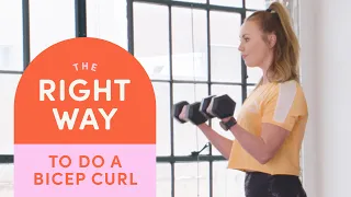 How To Do A Bicep Curl | The Right Way | Well+Good