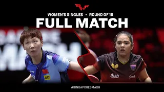 FULL MATCH | WANG Manyu vs Adriana DIAZ | WS R16 | #SingaporeSmash 2023