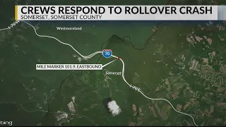 Crews responded to early morning rollover crash on PA Turnpike