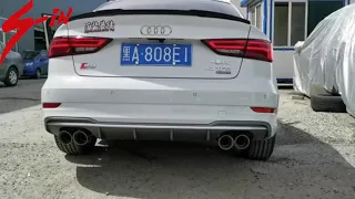 Audi S3 customized exhaust system with SIN electric exhaust cutout