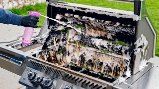 Cleaning the NASTIEST Grill i've ever seen