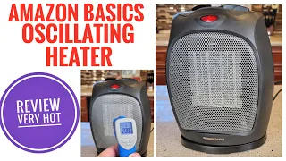 Review Amazon  Basics 1500W Oscillating Heater    WORKS GREAT!