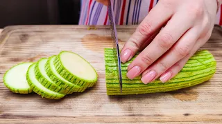 Zucchini that everyone loves! Tastier than meat! The delicious zucchini recipe in 10 minutes!