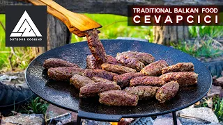 Traditional Balkan Food - Cevapcici | Outdoor Cooking