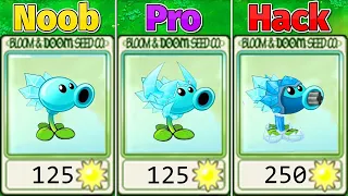 New Plants Vs Zombies Best PVZ - GW Animation ( Snow pea Noob vs Pro vs Hack vs Gargantuar )