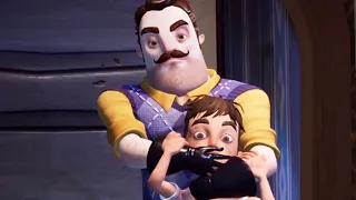 THE NEIGHBOR KIDNAPPED A CHILD AND PULLED HIM INTO HIS BASEMENT. - Hello Neighbor 2