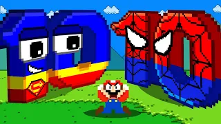 Wonderland: BIG NUMBERS | Superhero's Unleashed in Super Mario Bros | Game Animation