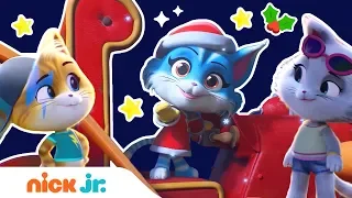 44 Cats Save Christmas! 🎅 Holiday Music w/ Glitter, Lampo, Milady & Meatball | 44 Cats | Nick Jr.