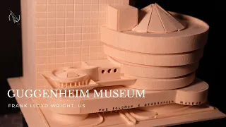 Made a mini Guggenheim museum // Pocket Architecture | Guggenheim museum, US | Frank Lloyd Wright